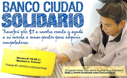 Una computadora para el Maximio S. Victoria